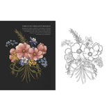 Floriography Coloring Book By Jessica Roux Paperback; 96 pages, English