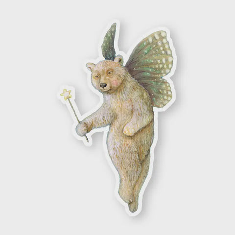 Faerie Bear Vinyl Sticker