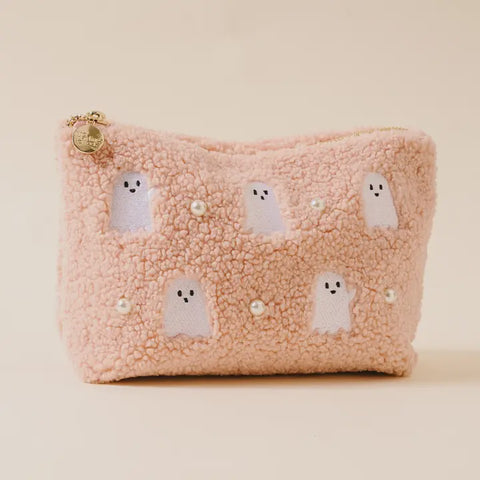 Teddy Pouch-Ghosts & Pearls