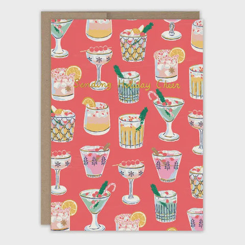 Festive Cocktails Holiday Card