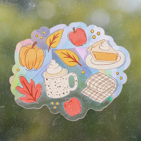 Fall Favorites Sun Catcher Window Decal