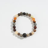 Ground Into Peace Crystal Bead Gemstone Bracelet 8mm