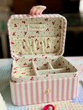 Stripe Cherry Jewelry Box