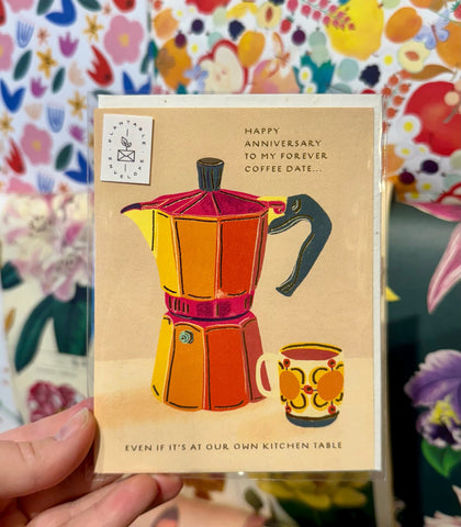 Forever Coffee Date Anniversary Card