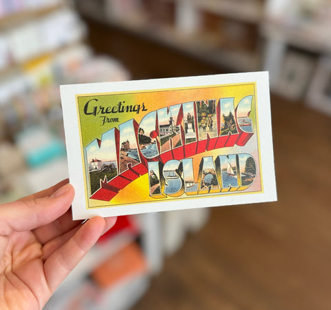Greetings  From Mackinac Vintage Views of Mackinac Postcard