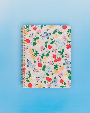 Rough Draft Mini Notebook Flowers and Fruit