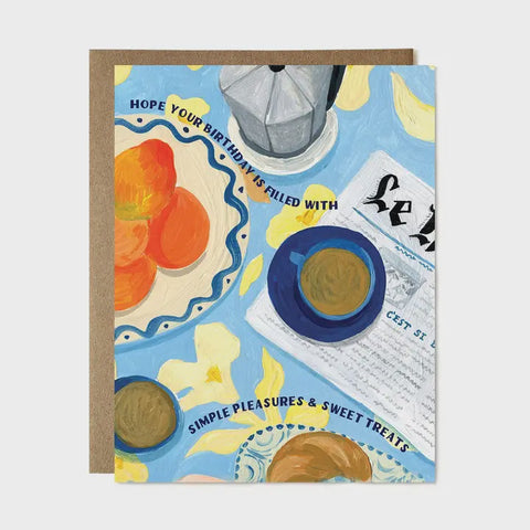 Simple Pleasures and Sweet Treats Card
