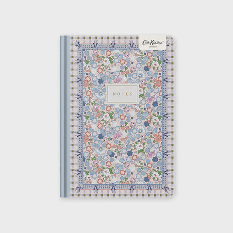 Creamy Dreamy Ditsy Check Premium Notebook A5