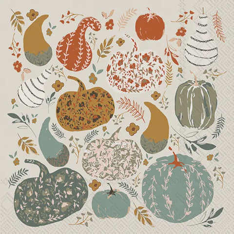 Pumpkin Patch Cocktail Napkins