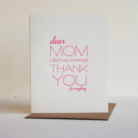 Mom Thanks Card