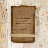 Quote Mini Leather Journal