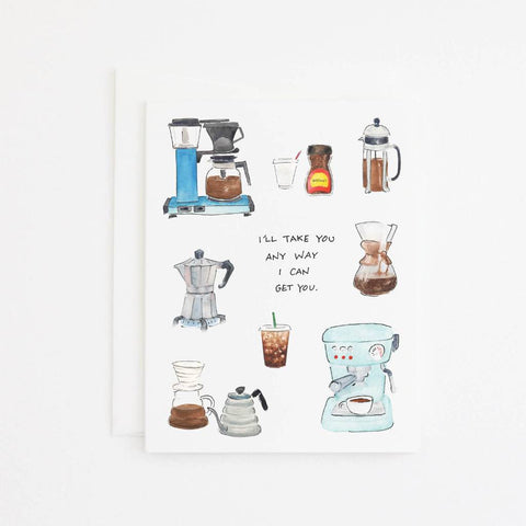 Coffee Card Party Sally