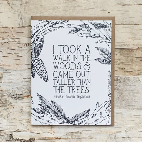 A Walk In The Woods Card