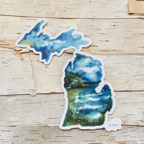 Lake Michigan Watercolor Sticker