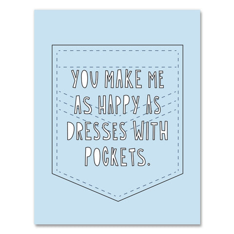 Dresses With Pockets Card Near Modern Disaster