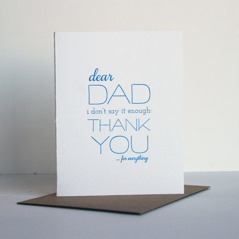 Dad Thanks Card