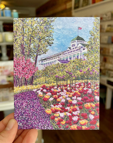 Secret Garden Grand Hotel Greeting Card
