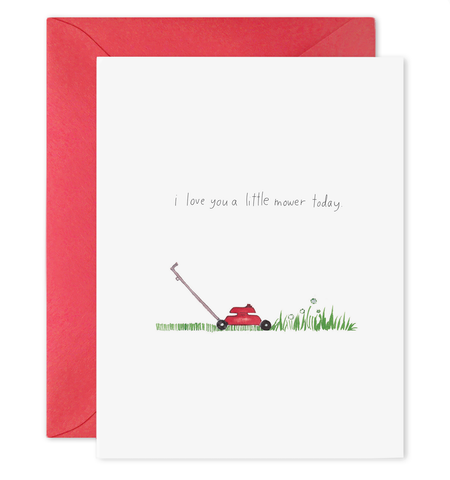 Love You A Little Mower Card