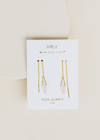 Rose Quartz Threader