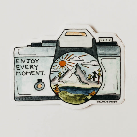 Camera Enjoy Every Moment Sticker Kpb
