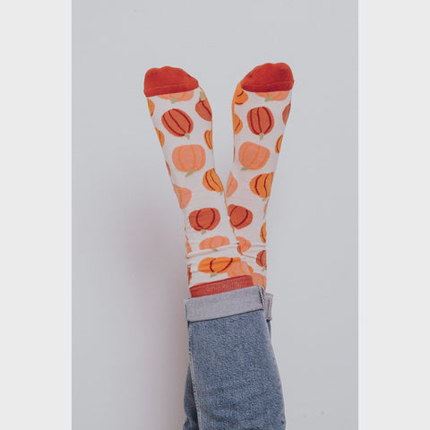 Pumpkin Pi Socks